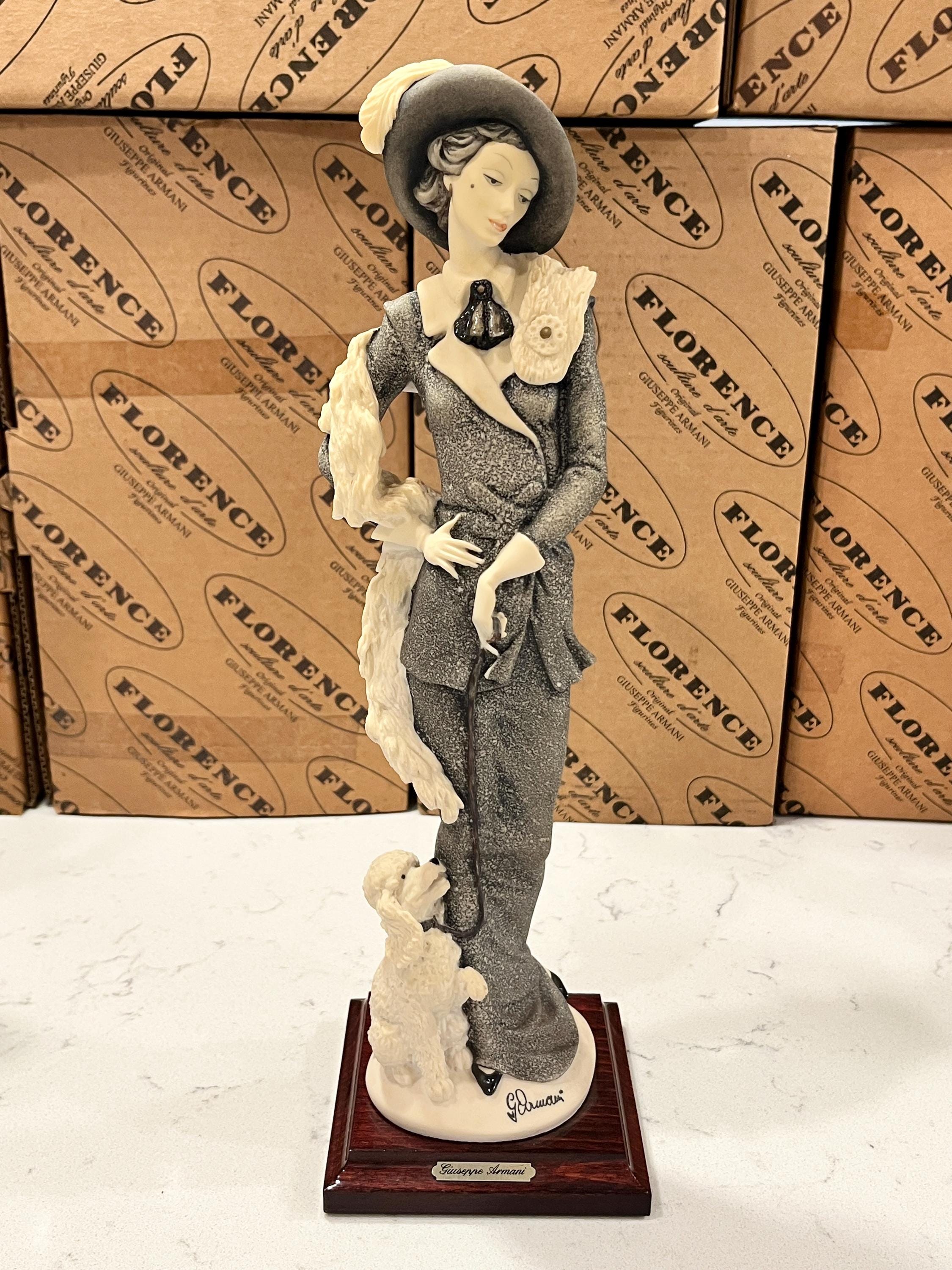 Giuseppe Armani Figurines Lady With Dog - Etsy