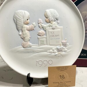 Precious Moments Decor 18,3 cm Ich wünscht Ihnen einen Leckeren Weihnachtsteller #523801