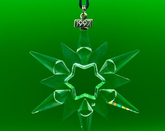 Swarovski 1997 Clear Christmas Ornament #9445-970-001 - Etsy
