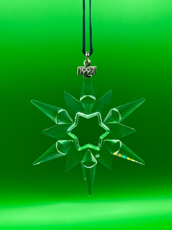 Swarovski 1997 Clear Christmas Ornament #9445-970-001 - Etsy