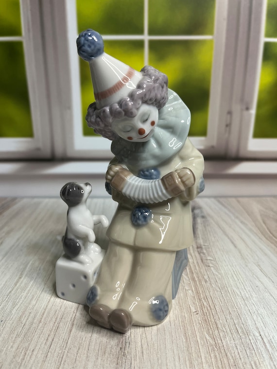 Lladró Pierrot con Concertina #5279 - Etsy España