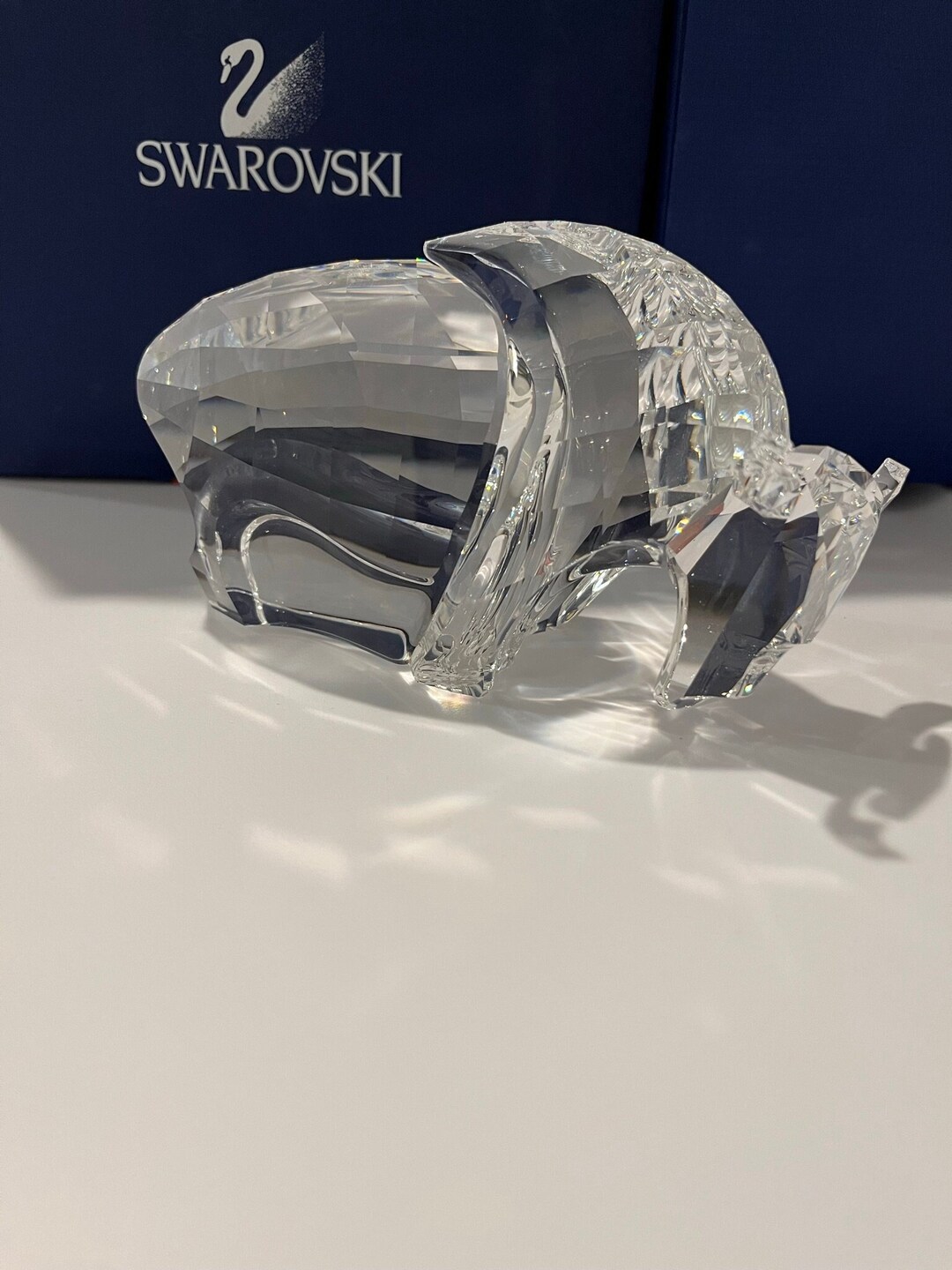 SWAROVSKI スワロフスキー バッファロー クリスタル アニマル 牛 Swarovski Buffalo #624598 - Etsy