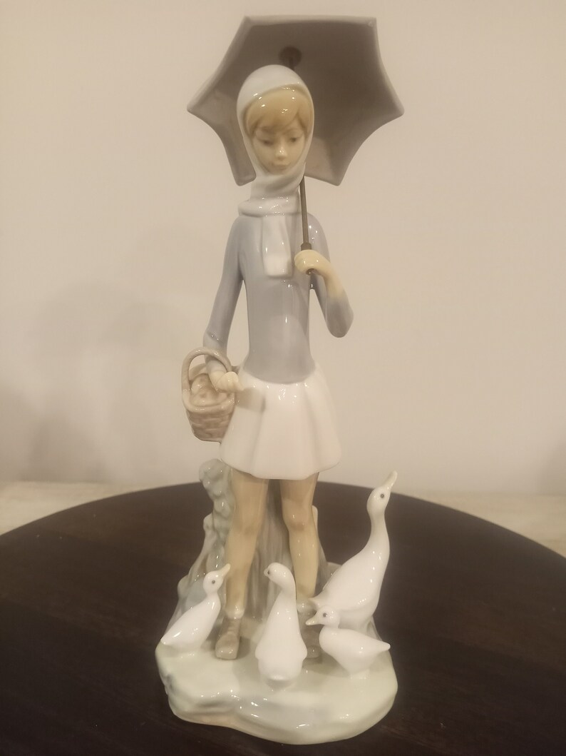 Lladro girl With Umbrella 4510 Etsy