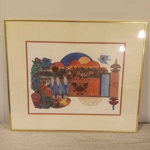 Amram Ebgi "Salute to Israel" Limited Edition Lithograph #204/950 2nd