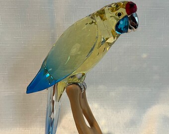 Swarovski Crystal Figurine Parrot #294047, 7621 NR 000 009
