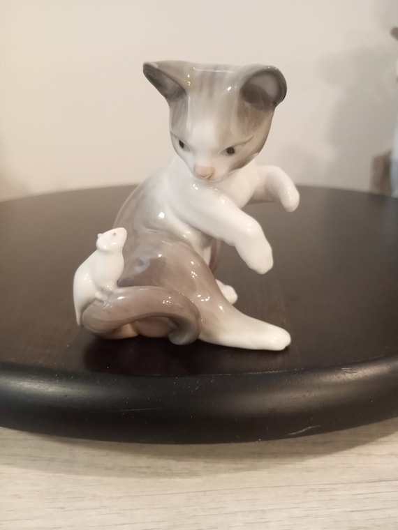 リヤドロ　ネコとネズミ リヤドロ「猫とネズミ」#5236 - Etsy 日本