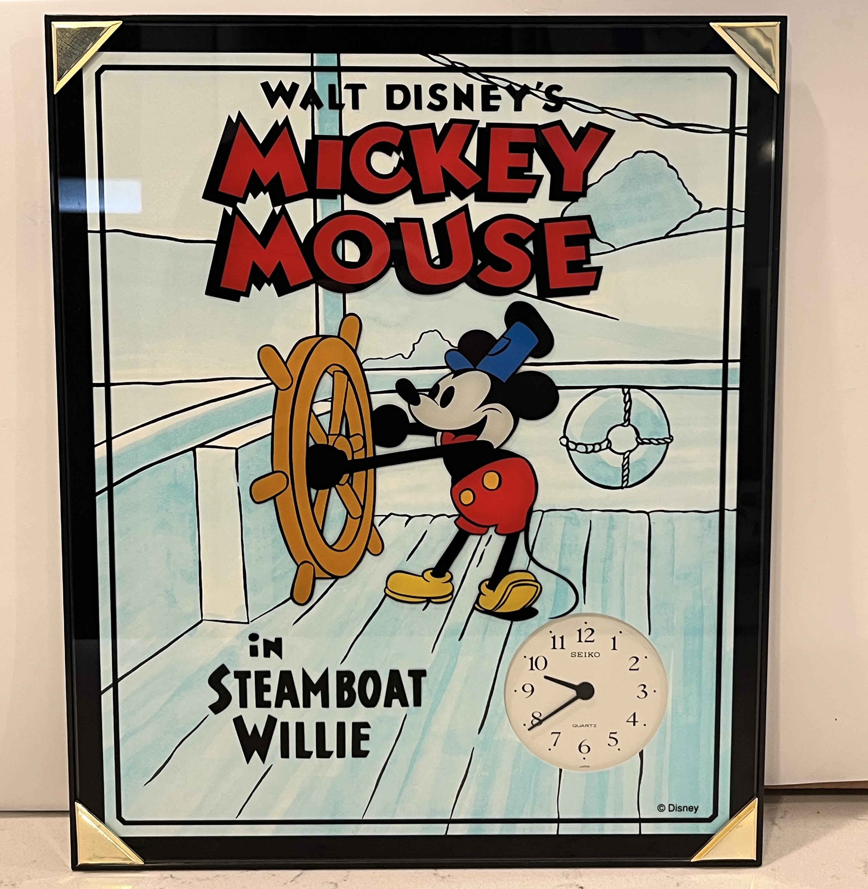 SEIKO セイコー Mickey Wall Clock FS504L ミッキー SEIKO Disney Character Mickey Mouse Dustproof Wall Clock FS504S