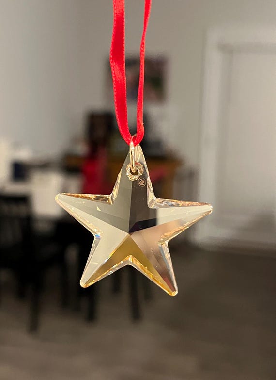 Swarovski Advent Calendar Crystal Golden Shadow Star Ornament - Etsy