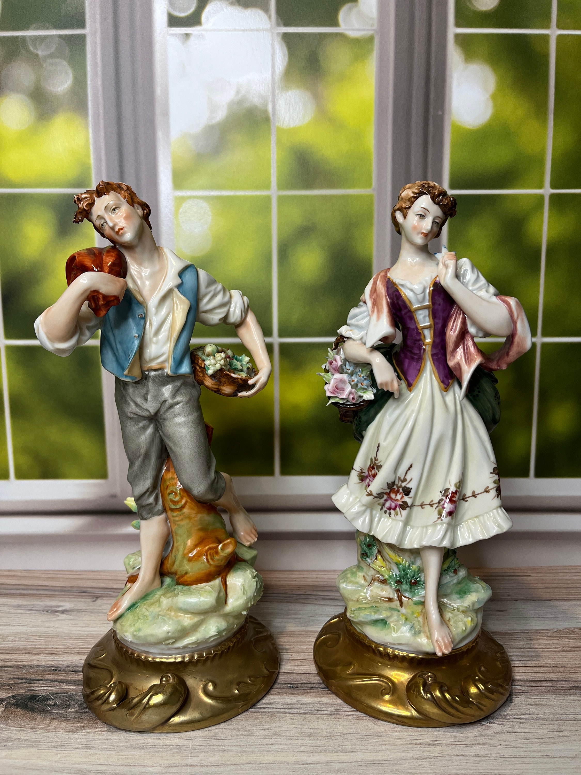 Man and Woman Figures in Capodimonte Style - Etsy