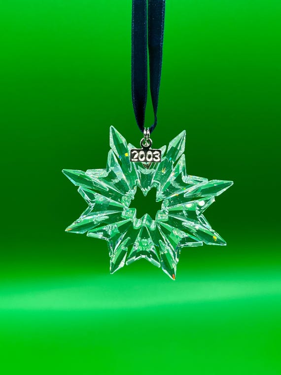 スワロフスキー 2003 クリア クリスマス オーナメント #9445-200-301