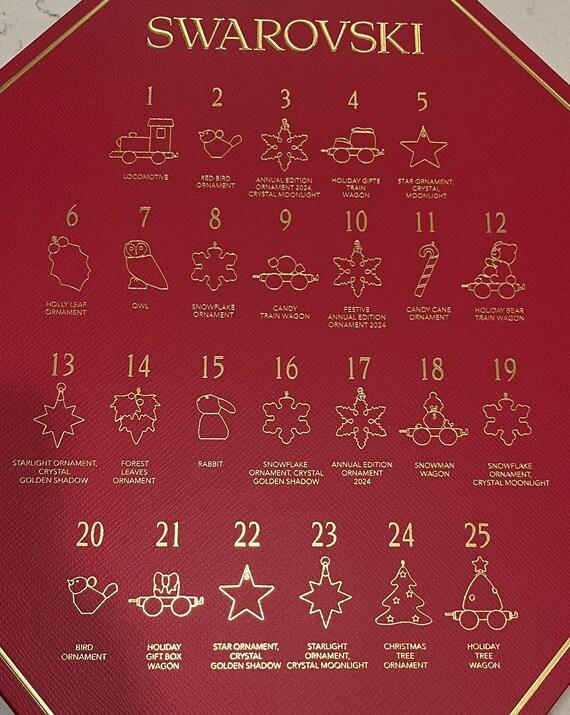 Swarovski Advent Calendar Holly Leaf Ornament