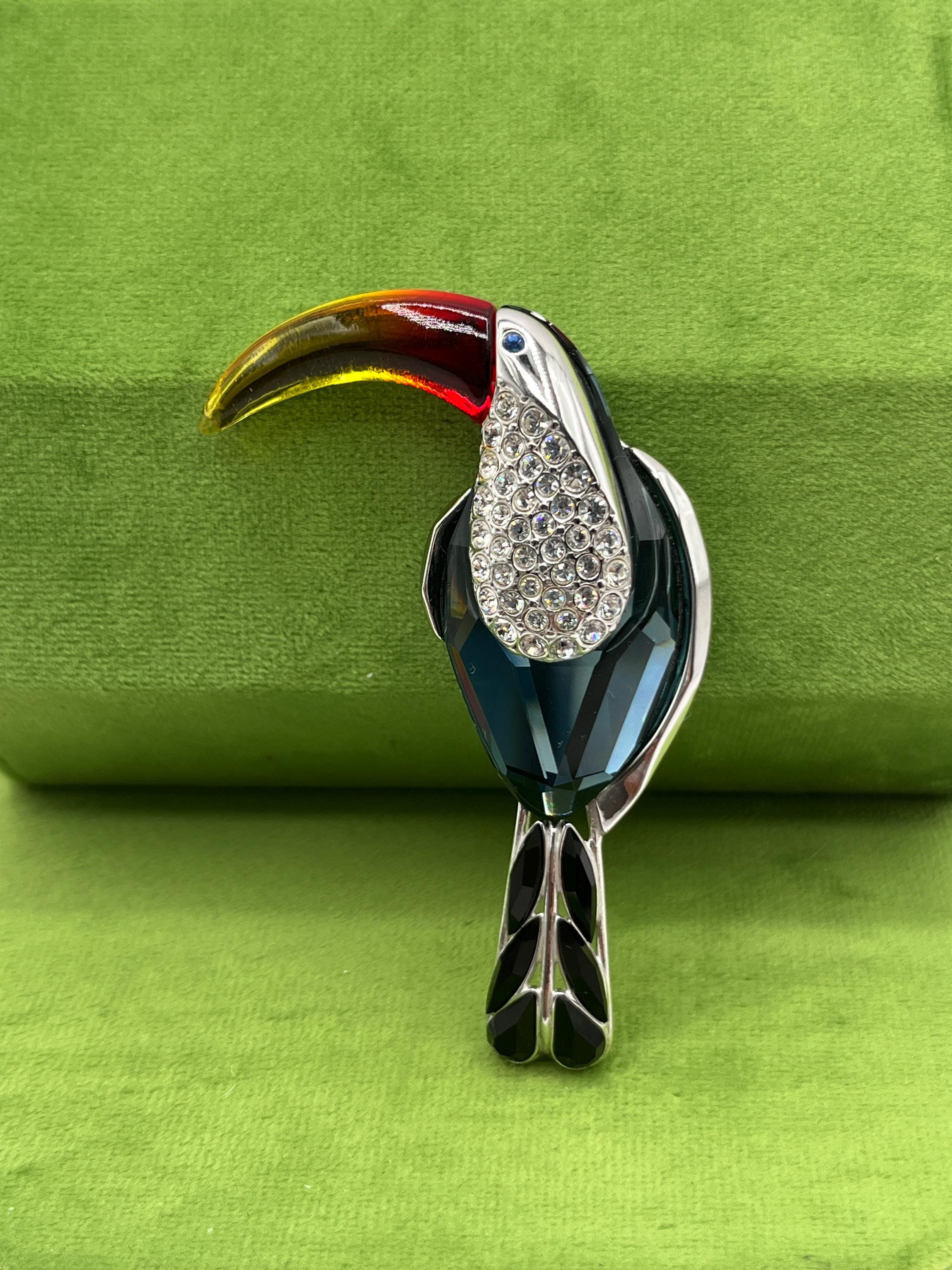 スワロフスキー置物 鳥 オオハシ 希少】廃盤品 スワロフスキー