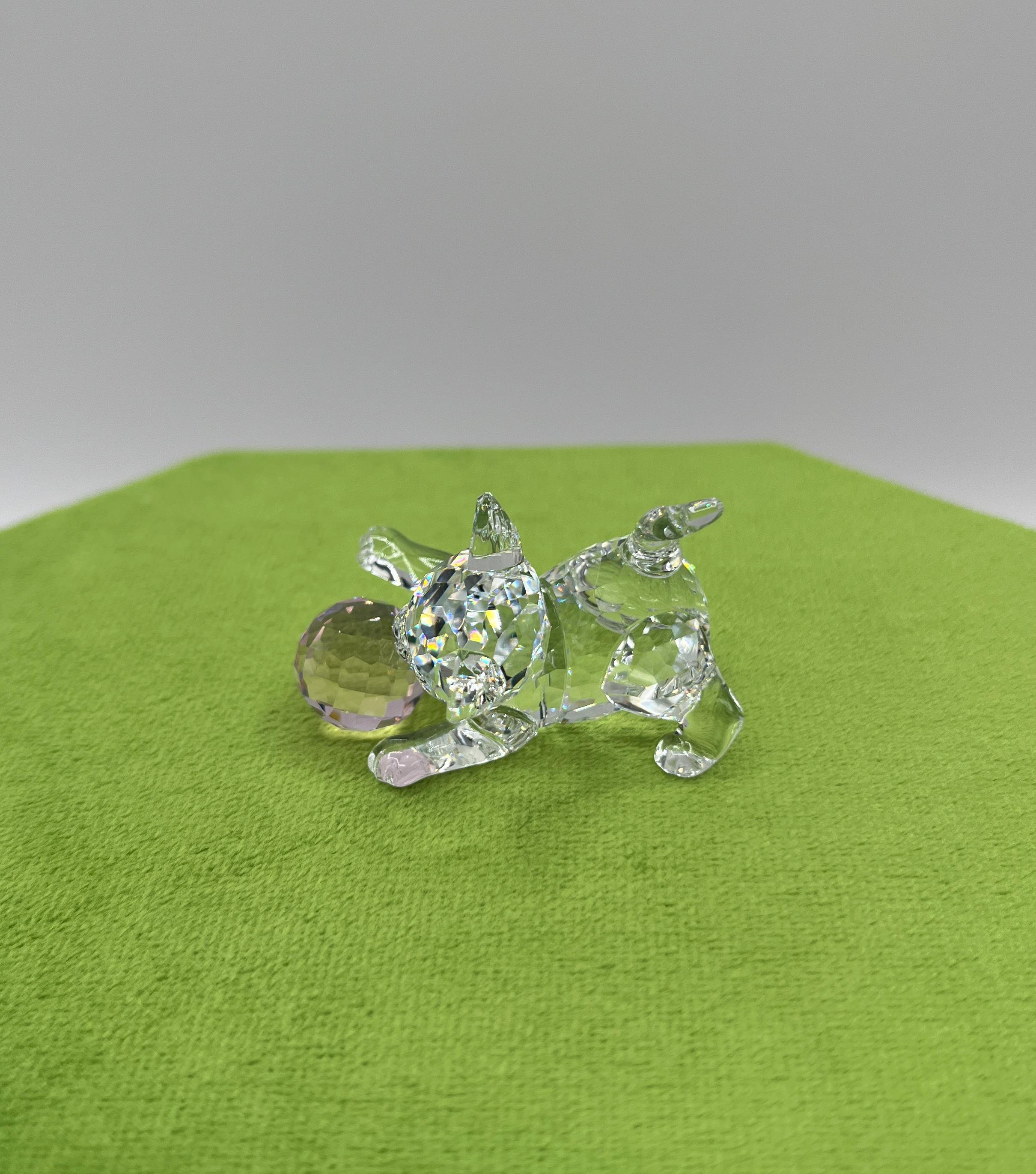 Swarovski Kitten Playing With Pink Ball #631856 - Etsy