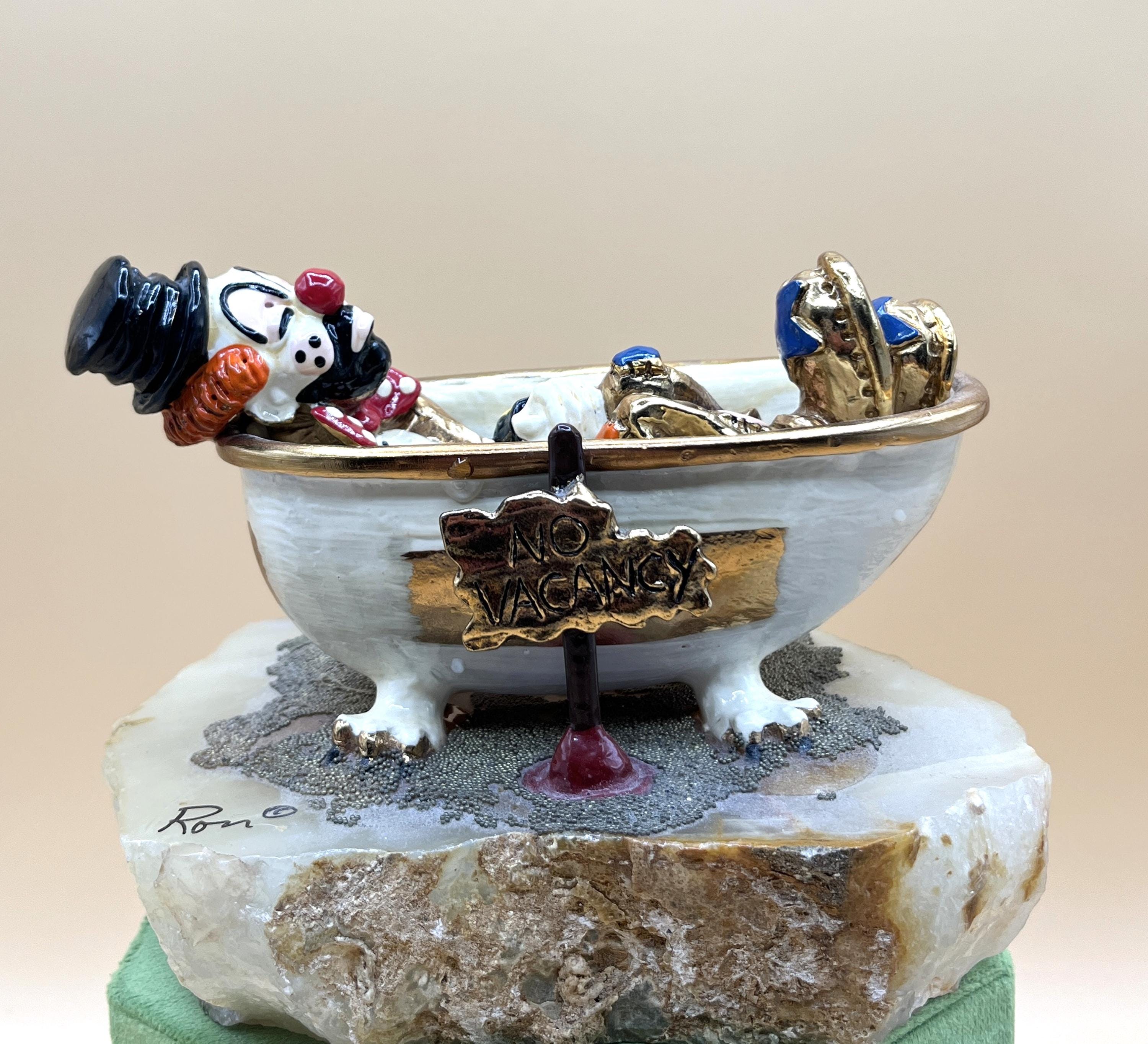 Ron Lee No Vacancy Hobo in Bathtub Figure - Etsy Singapore