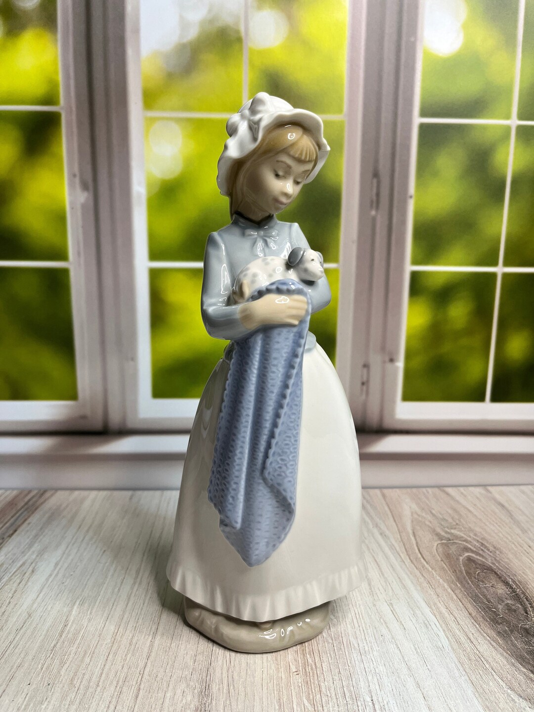 Lladro NAO Girl With Puppy - Etsy