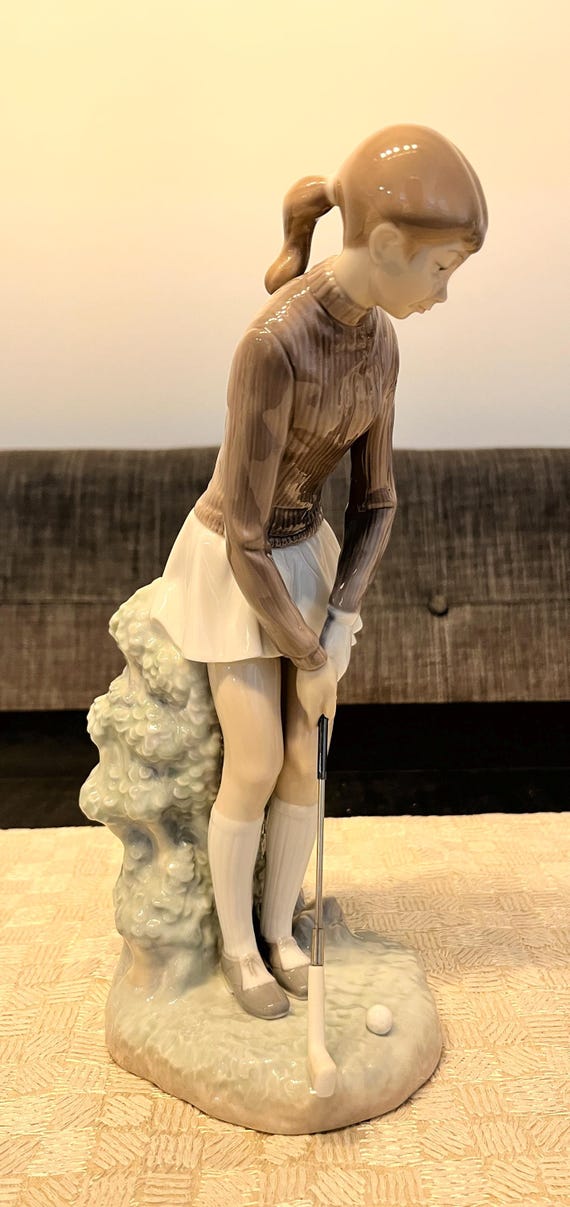 Lladro Female Golfer #4851 - Etsy UK