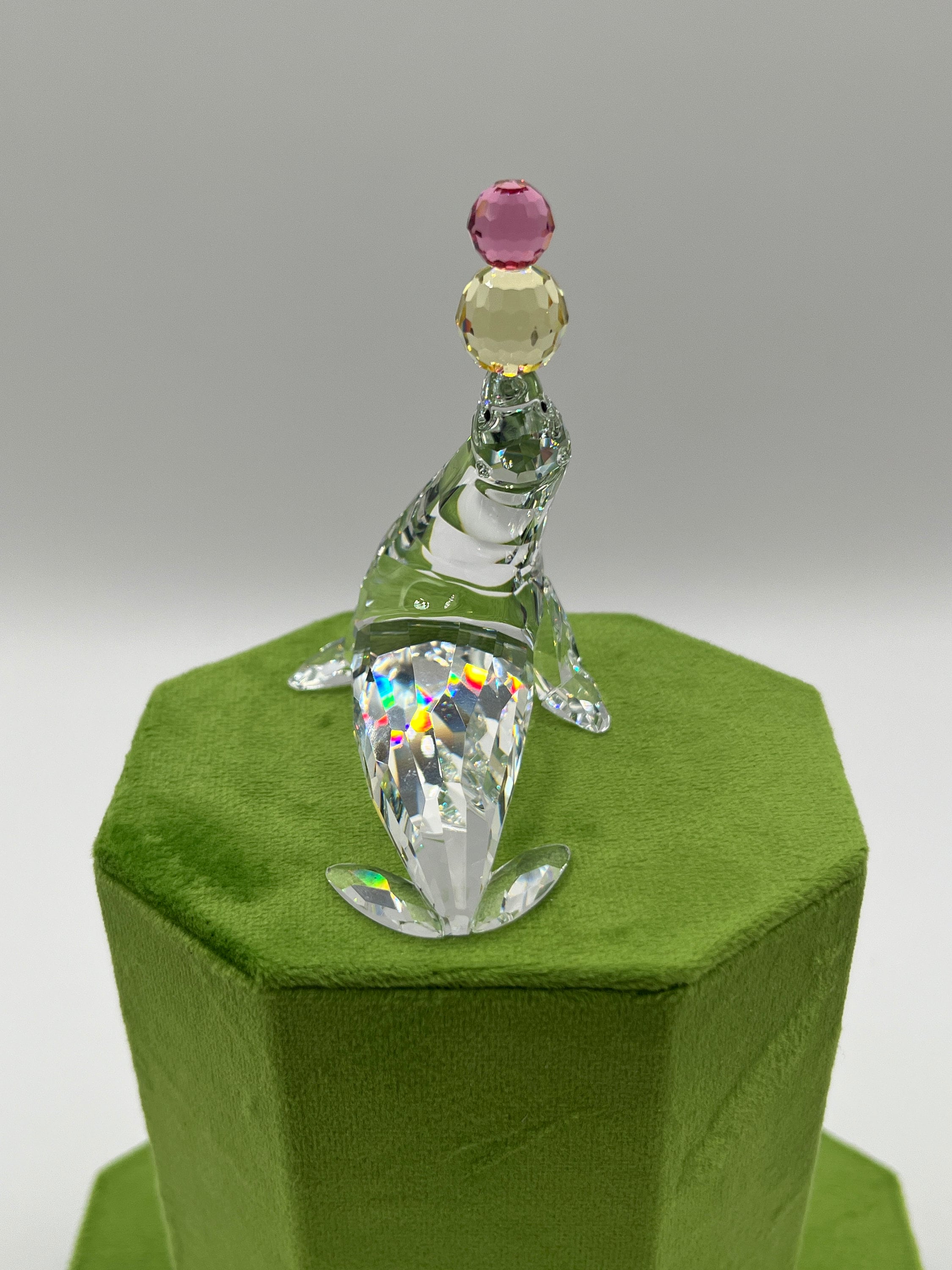 スワロフスキー Swarovski クリスタルアザラシ Playing Seal Swarovski Seal Playing #7661-06 - Etsy