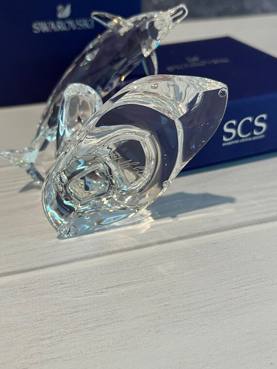 Swarovski Dolphin on Wave #190365 - Etsy