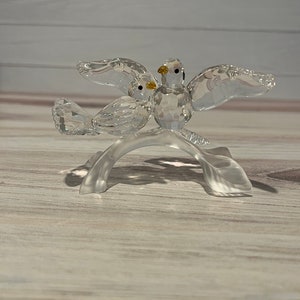 Swarovski Turtledoves on Branch #657378 - Etsy Canada