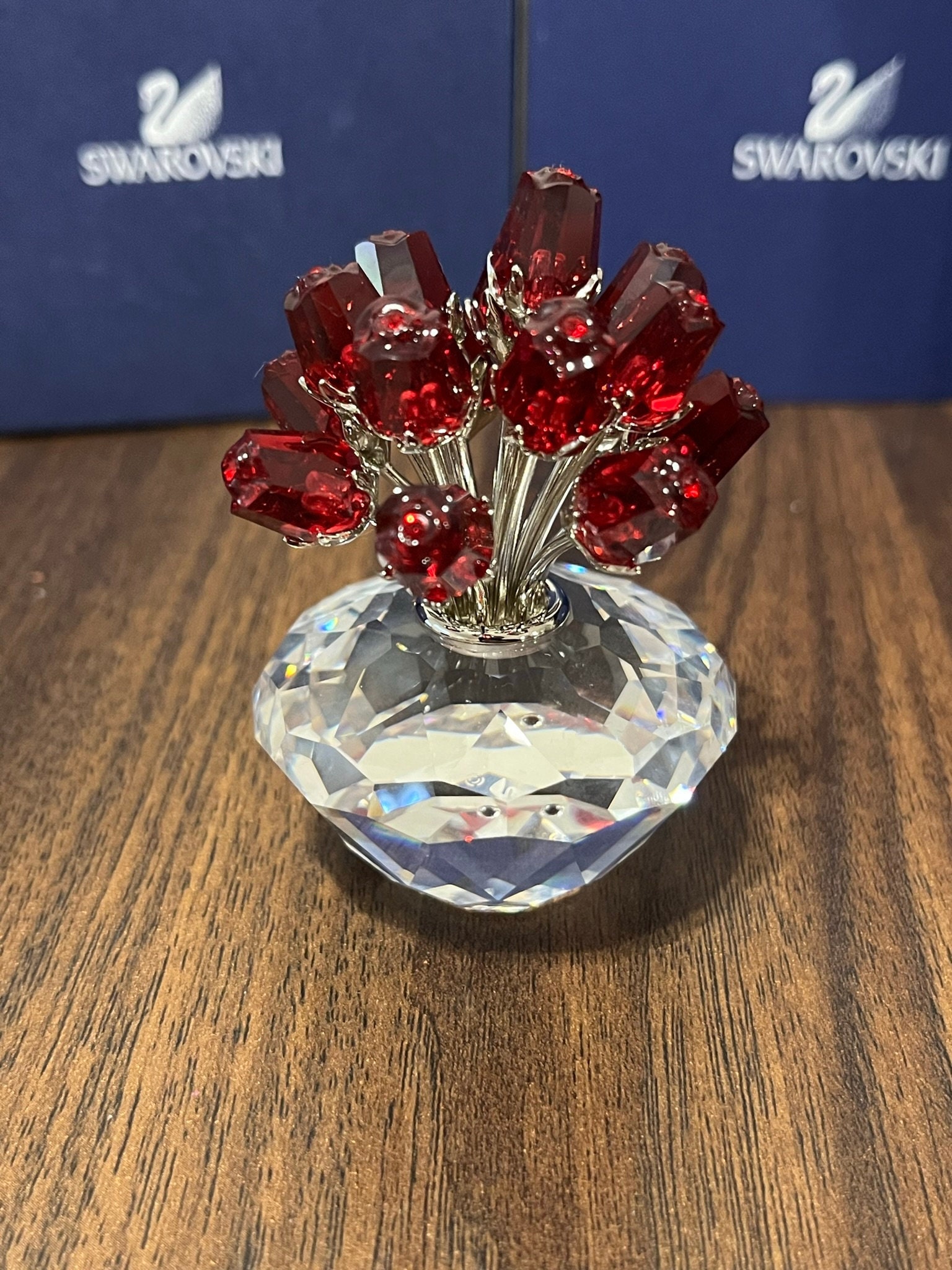 Crystal Zentangle Stained Glass Jar, Home Decor Ornament, Swarovski Vase, Decorative  Glass Jar, June Birthday Gift, Gift for Her 
