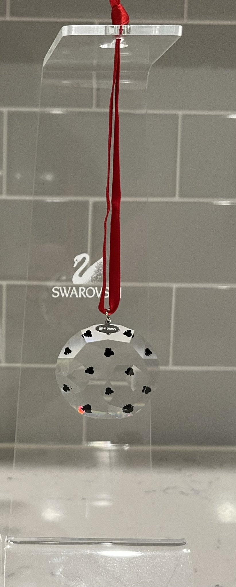 Swarovski Disney Advent Calendarclear Circle Mickey Profile Ornament