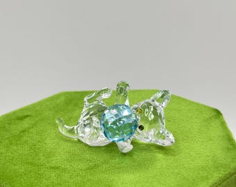 Swarovski Kitten Lying W/ Ball #631857 - Etsy