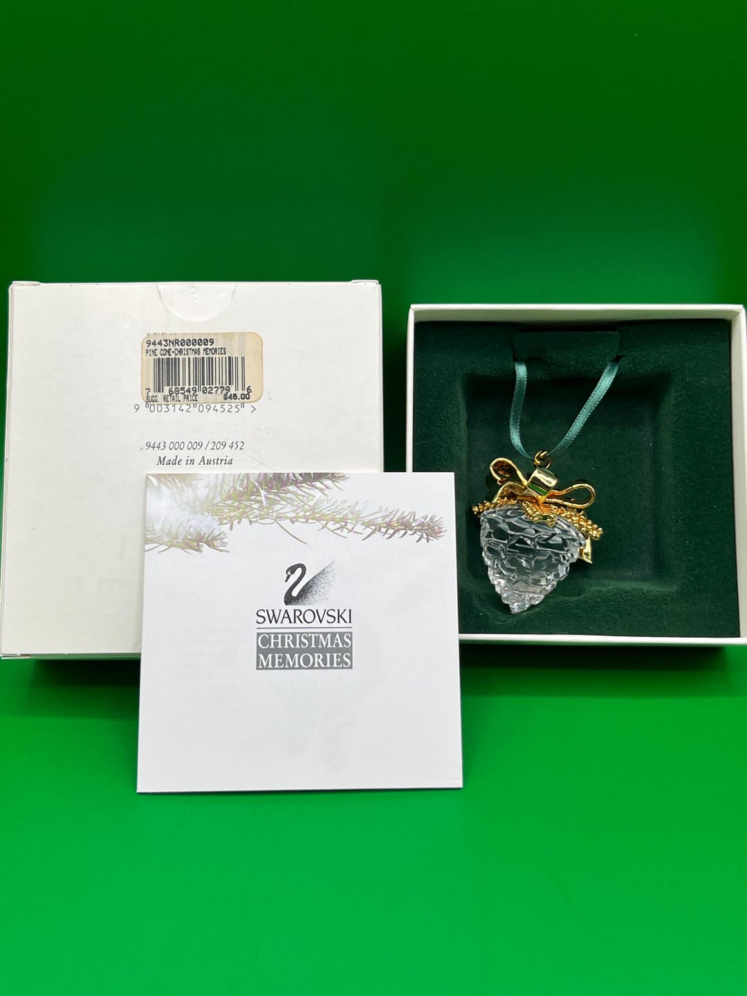 Swarovski Crystal Memories Pinecone Ornament 9443-000-009 - Etsy