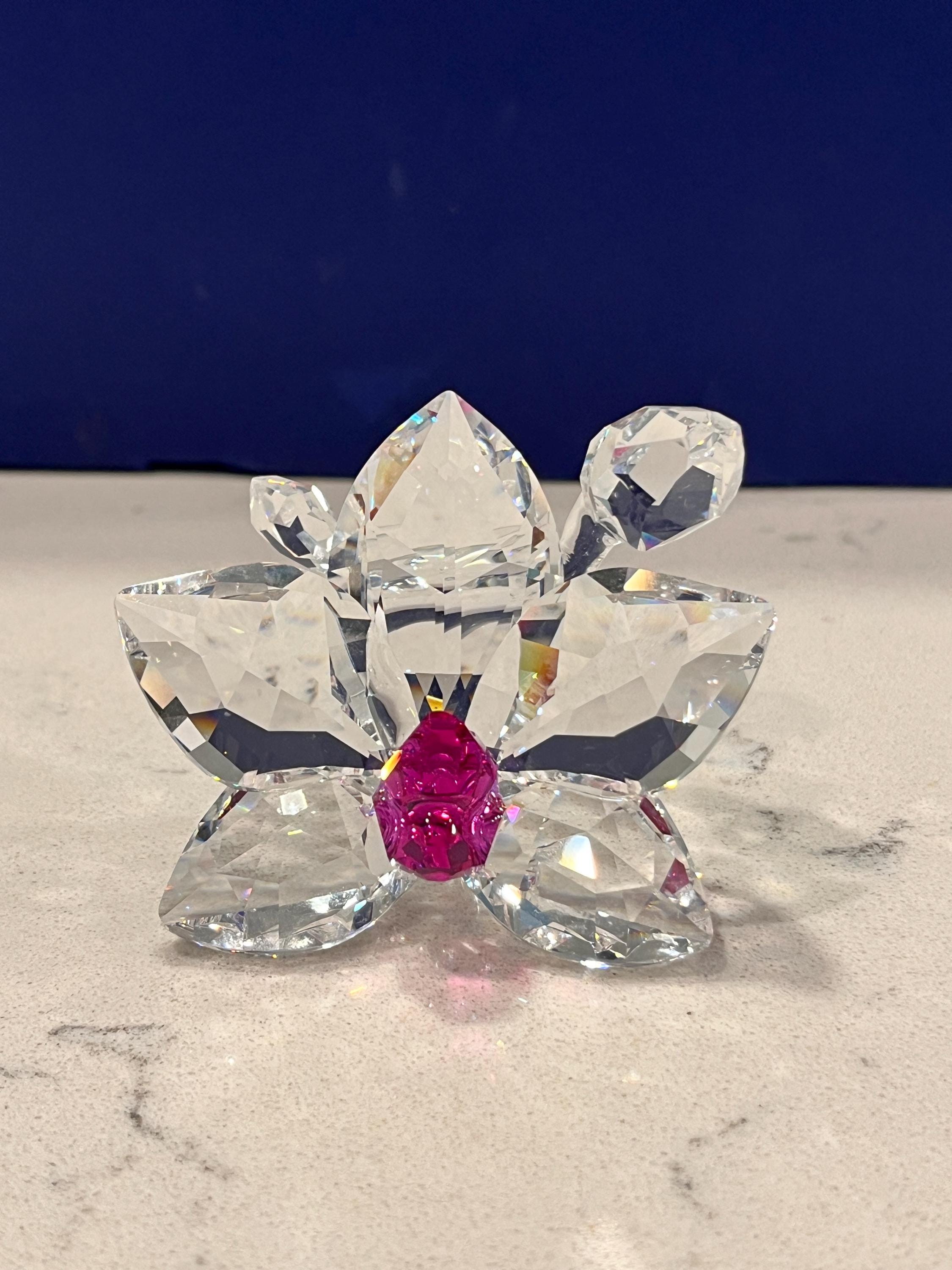 スワロフスキー　花 Swarovski Orchid Blossom With Pink Center #864464 - Etsy India