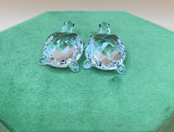 置物 Peaceful Countryside Baby Tortoises Swarovski Peaceful Countryside Baby Tortoises #56881518 - Etsy