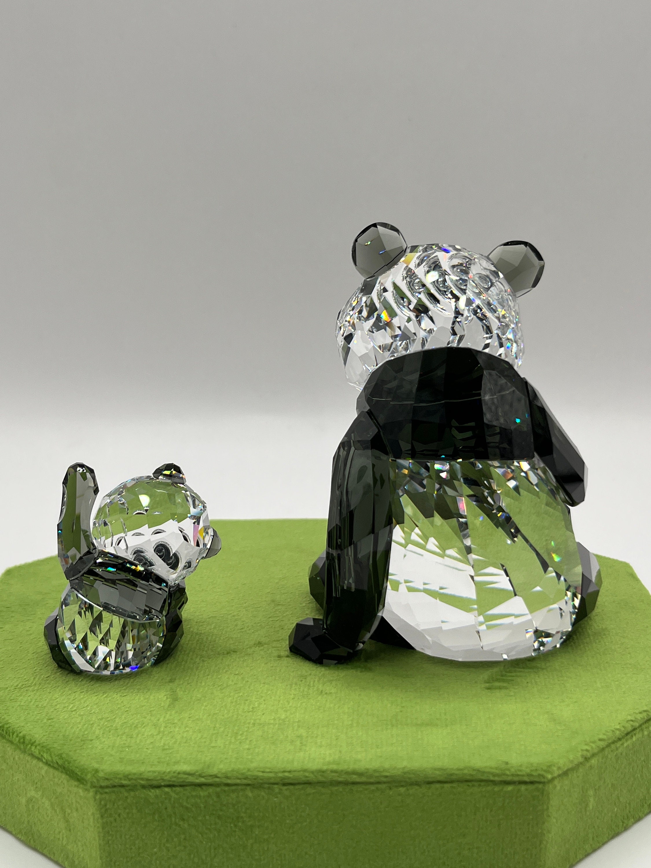 Swarovski Panda Mother and Baby #5063690 - Etsy