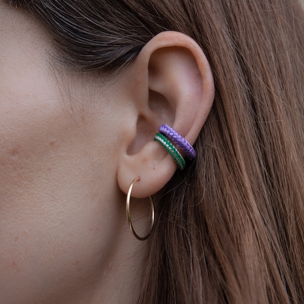 SCHMALE Statement ear cuffs - textil - versch. Farben