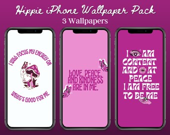 Hippie Mushroom Positive Affirmation Iphone Wallpaper Bundle - Etsy Hippie Mushroom Positive Affirmation Iphone Wallpaper Bundle - Etsy