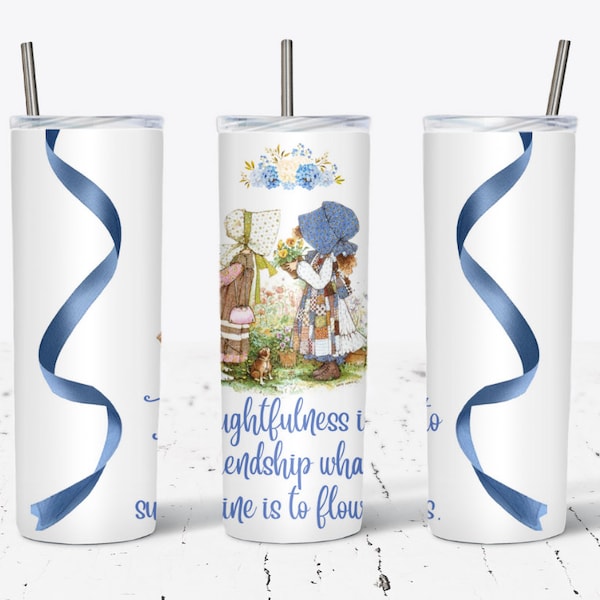 Holly Hobbie Vintage Tumbler Design Digital Download