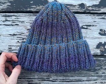 Hand knit hat