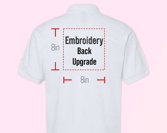 Large or Complex Additional Embroidery Placement