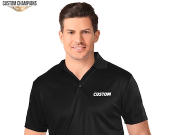 Custom Embroidered Dri-fit Polo, Personalized Business Logo, Company Polo Shirt, Moisture Wicking Golf Polo Shirt, Customized Dri Golf Polo