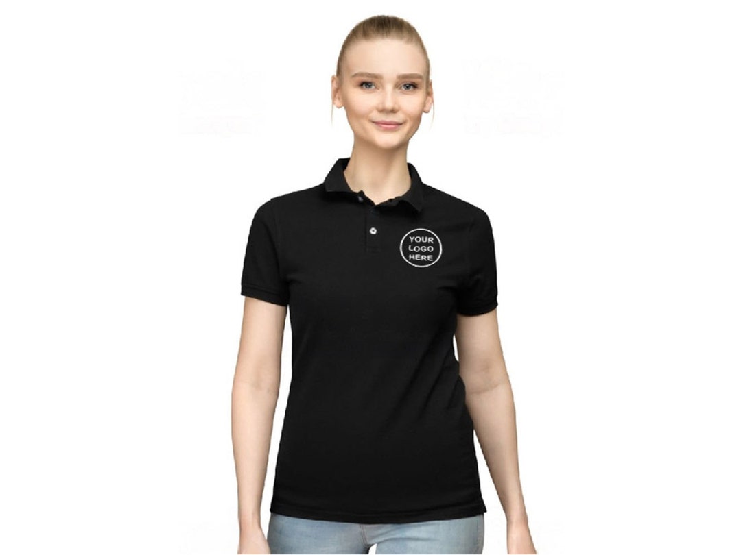 Custom Logo Polo With Embroidery Digitized Stitched Business Casual ...