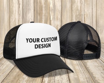 Custom Trucker Snapback Hat, Retro Trucker Mesh Cap, Personalized Snapback, Embroidered Mesh Caps, 5 Panel Hat, Snapback, Custom Trucker Hat