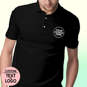 Custom Logo Polo with Embroidery Digitized Stitched Business Casual, Embroidered Polo, Polo Shirt, Mens Polo, Unisex Polo, Personalized Polo