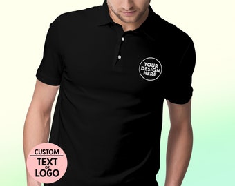 Custom Logo Polo with Embroidery Digitized Stitched Business Casual, Embroidered Polo, Polo Shirt, Mens Polo, Unisex Polo, Personalized Polo