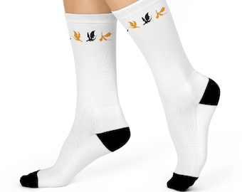 Dragon Crew Socks, Fantasy Crew Socks, Bookish Socks, Bookish Gift, Unisex Socks