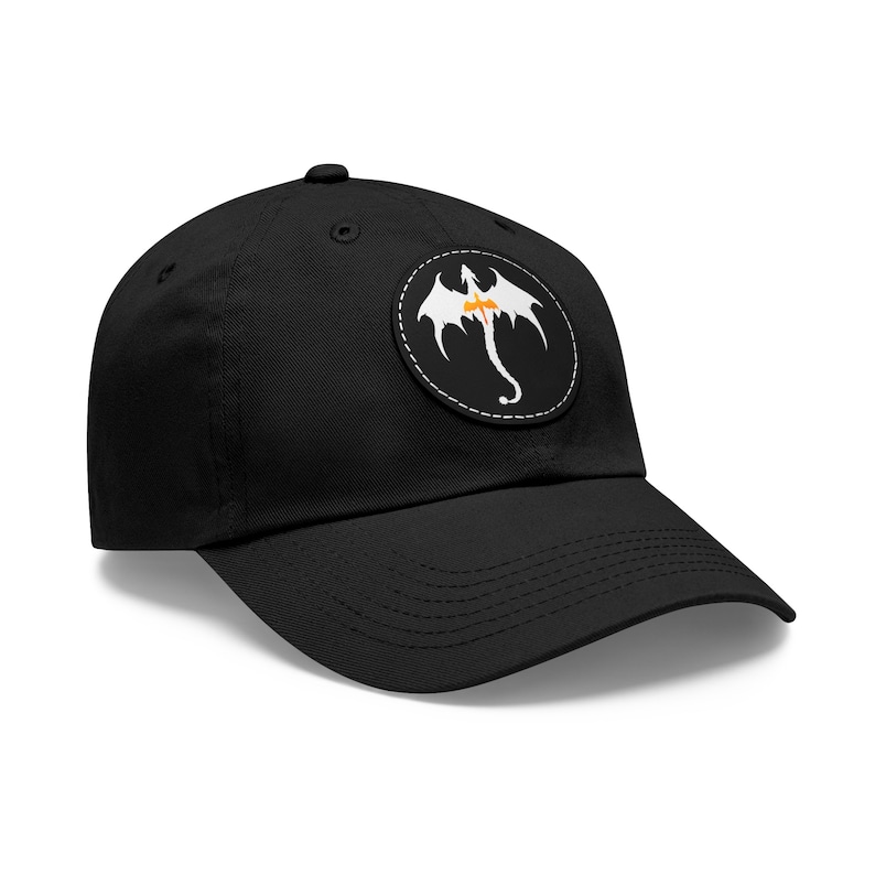 Fourth Wing | Dragon Lover | Baseball Hat with Leather Patch | Iron Flame Hat | Custom Hat | Book Lover Accessories image 6