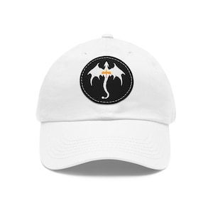 OFFICIALLY LICENSED Fourth Wing Hat with Leather Patch, Iron Flame Hat, Rebecca Yarros