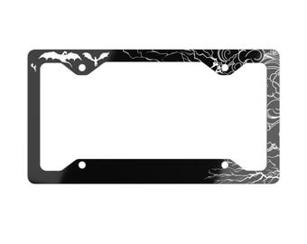 Officially Licensed Fourth Wing License Plate Frame, Fourth Wing Basgiath Alumni Metal License Plate Frame