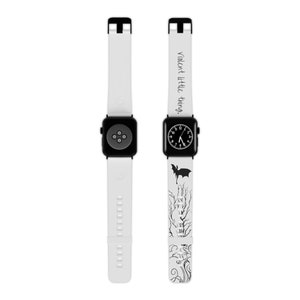 Officially Licensed Fourth Wing Watch Band for Apple Watch White/Black, Fourth Wing Dragons, Fourth Wing Merch, Fourth Wing