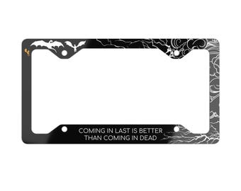 Officially Licensed Fourth Wing License Plate Frame, Fourth Wing Basgiath Alumni Metal License Plate Frame -- Personalized