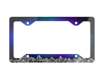 ACOTAR Velaris Painted Metal License Plate Frame