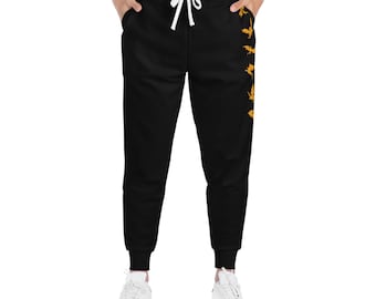 Officially Licensed Fourth Wing Jogger Pants, Unisex Fantasy Dragon Bookish Clothing, Polyester and Spandex, ACOTAR Pajama Winter Pants