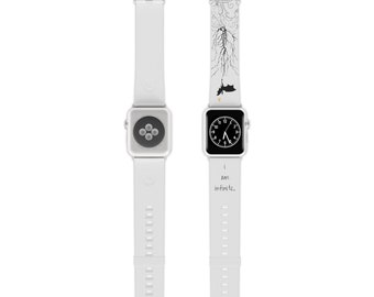 Officially Licensed Fourth Wing Watch Band for Apple Watch White/Black I Am Infinite
