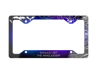 Fourth Wing "Should I get the Wingleader" Basgiath Alumni License Plate Frame